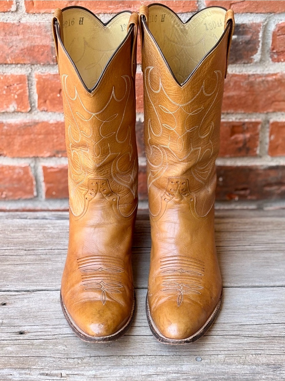 Rios of Mercedes 9216 Vintage Brown Western Cowboy Boots Sz 13AA - Picture 2 of 11
